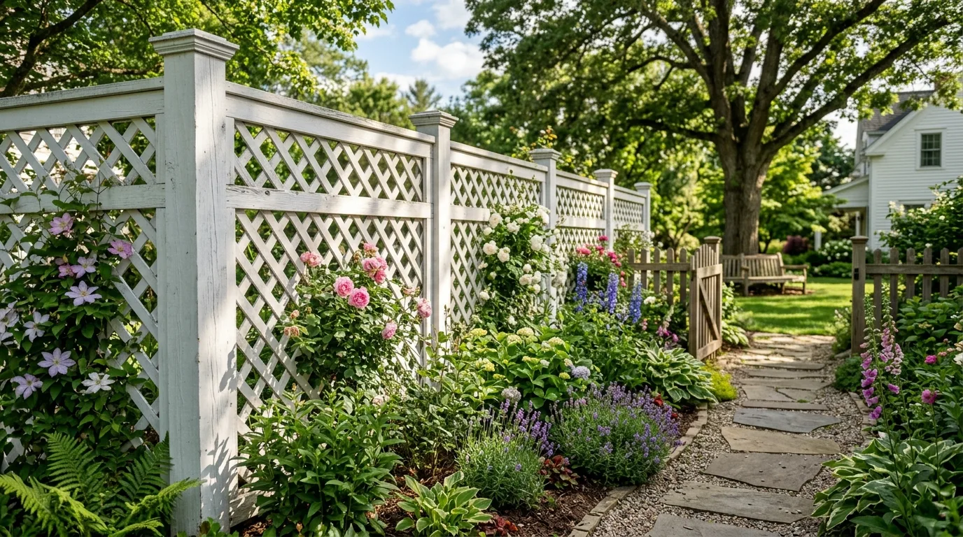 10 Lattice Fence Ideas for a Stylish Backyard